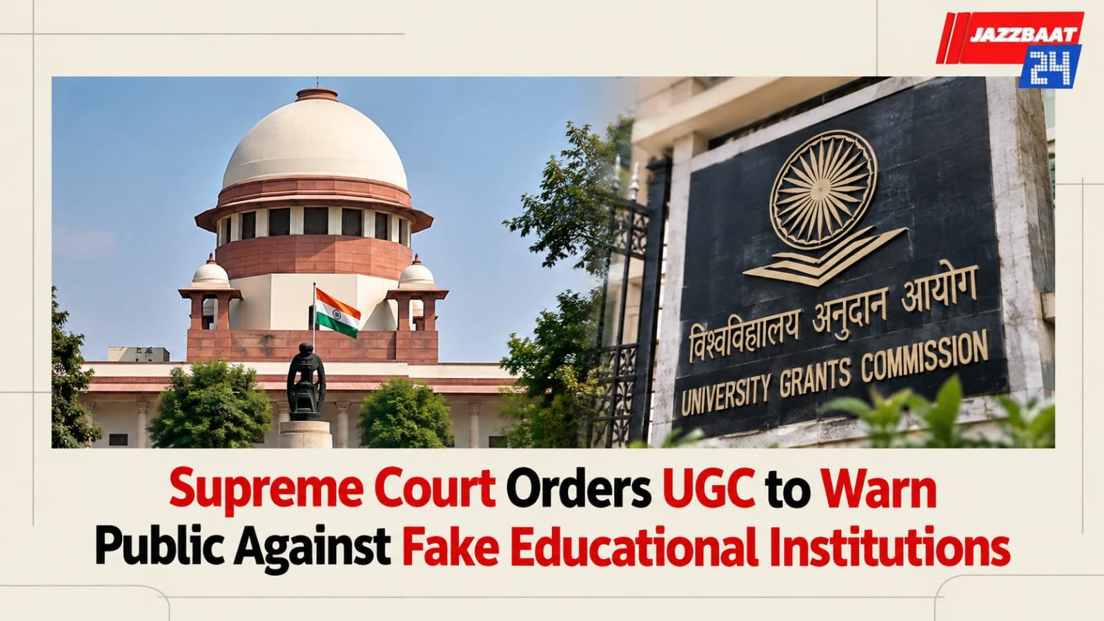 Supreme Court Orders UGC to Warn Public Against Fake Educational Institutions