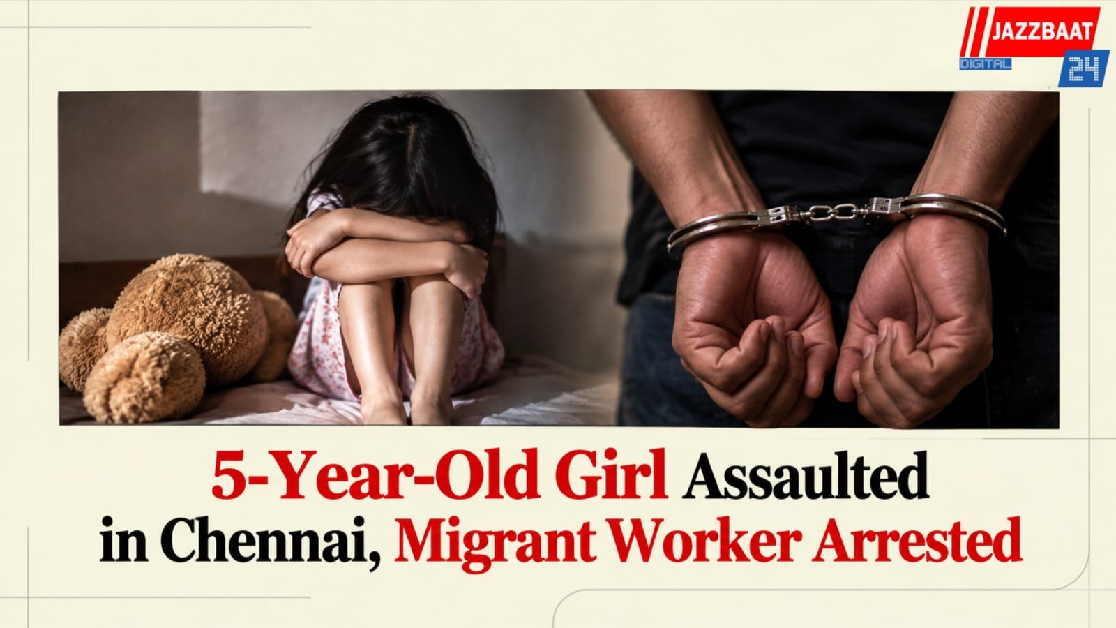 5-Year-Old Girl Assaulted in Chennai, Migrant Worker Arrested