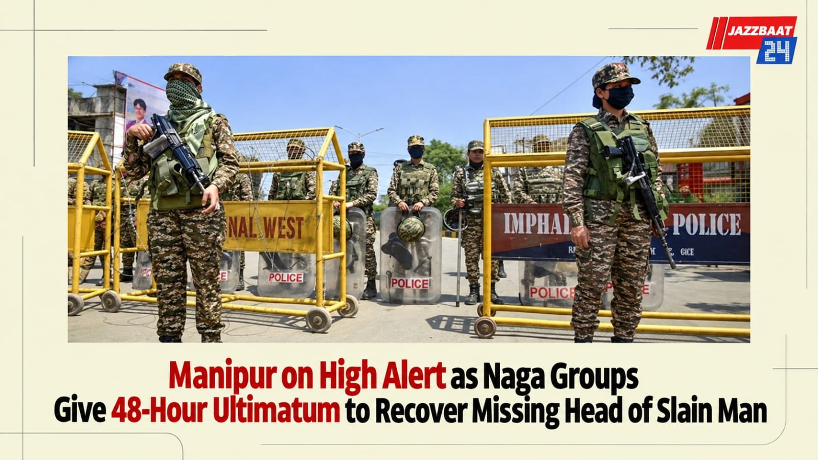 Manipur on High Alert as Naga Groups Give 48-Hour Ultimatum to Recover Missing Head of Slain Man