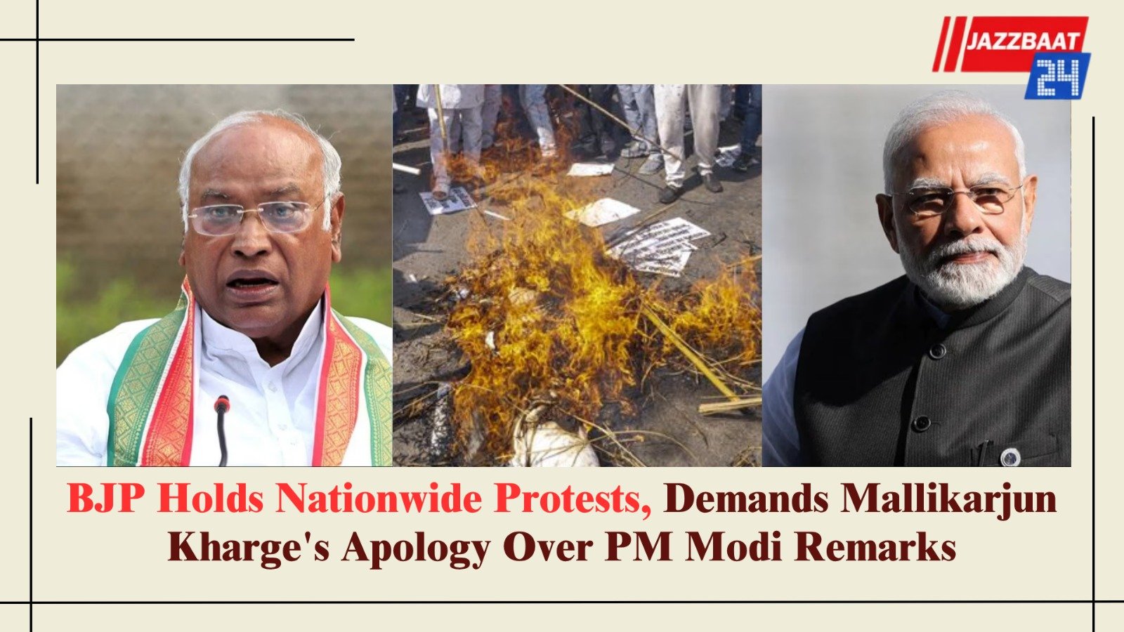 BJP Holds Nationwide Protests, Demands Mallikarjun Kharge's Apology Over PM Modi Remarks