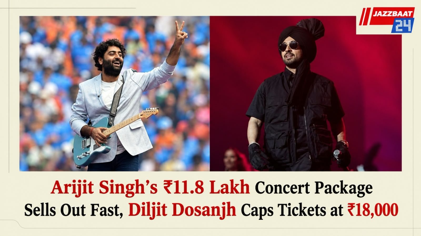 Arijit Singh’s ₹11.8 Lakh Concert Package Sells Out Fast, Diljit Dosanjh Caps Tickets at ₹18,000