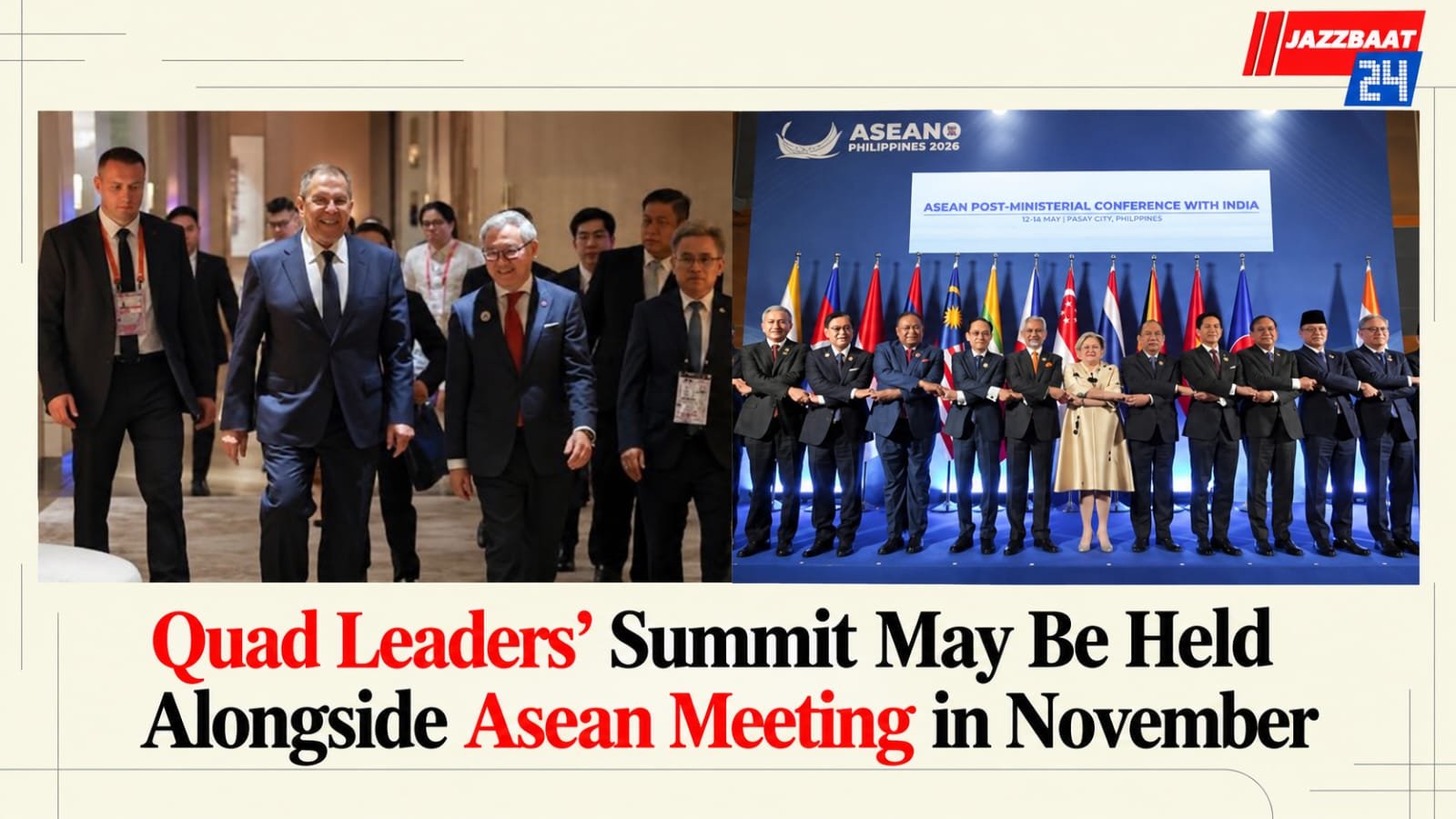 Quad Leaders’ Summit May Be Held Alongside Asean Meeting in November
