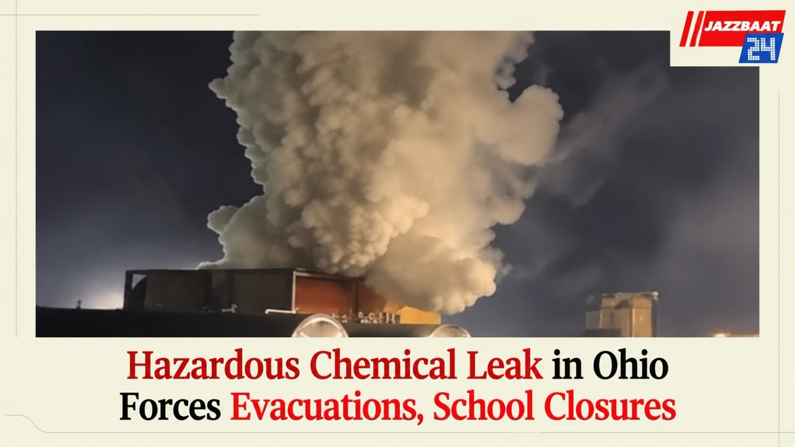 Hazardous Chemical Leak in Ohio Forces Evacuations, School Closures