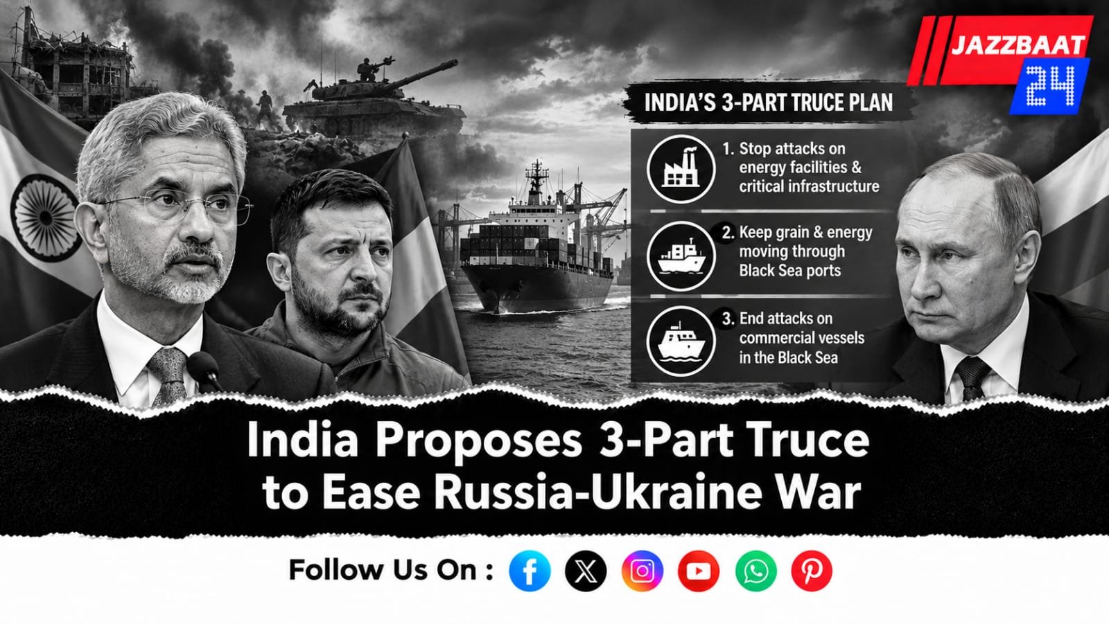 India Proposes 3-Part Truce to Ease Russia-Ukraine War