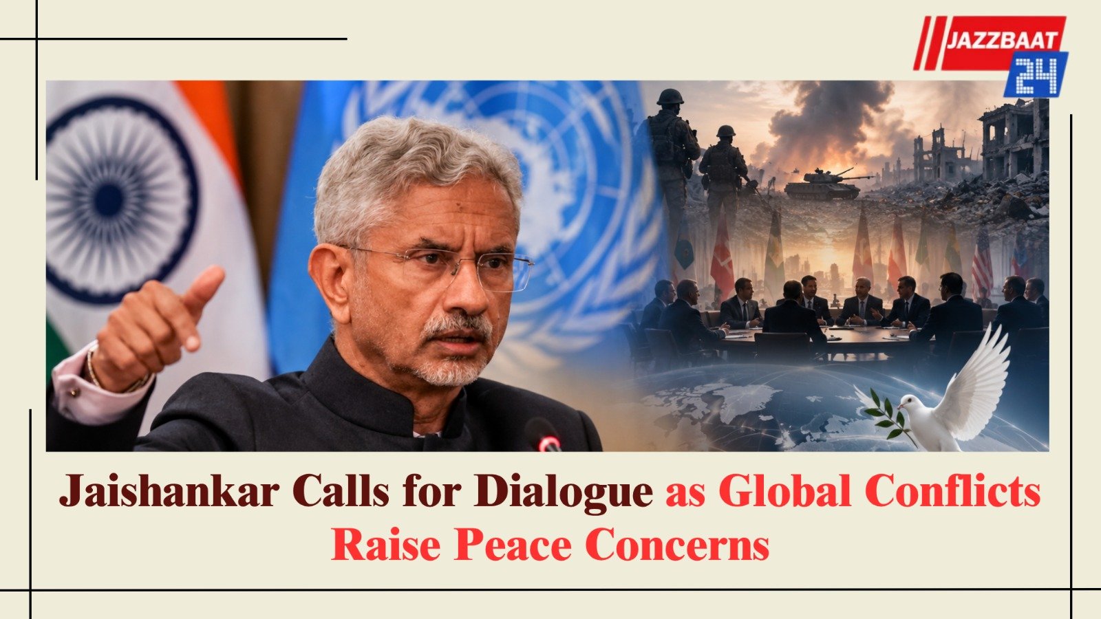 Jaishankar Calls for Dialogue as Global Conflicts Raise Peace Concerns