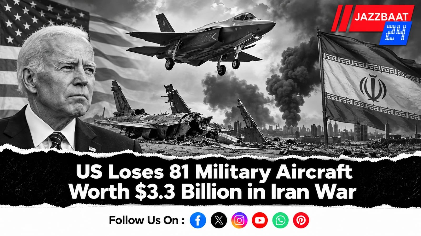US Loses 81 Military Aircraft Worth $3.3 Billion in Iran War