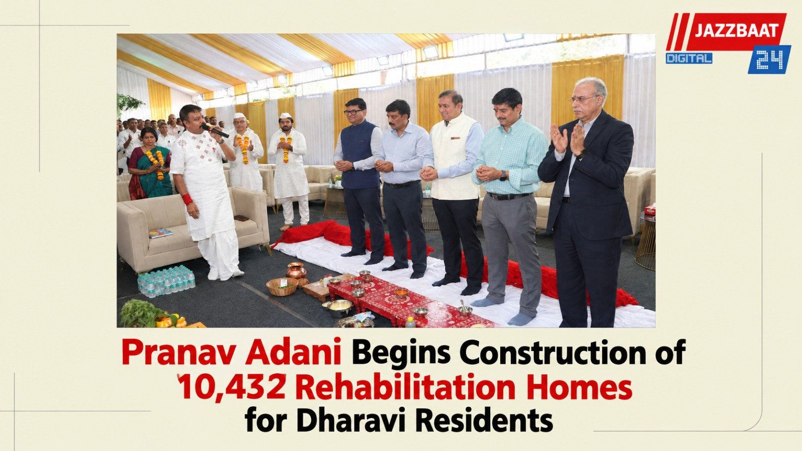 Pranav Adani Begins Construction of 10,432 Rehabilitation Homes for Dharavi Residents